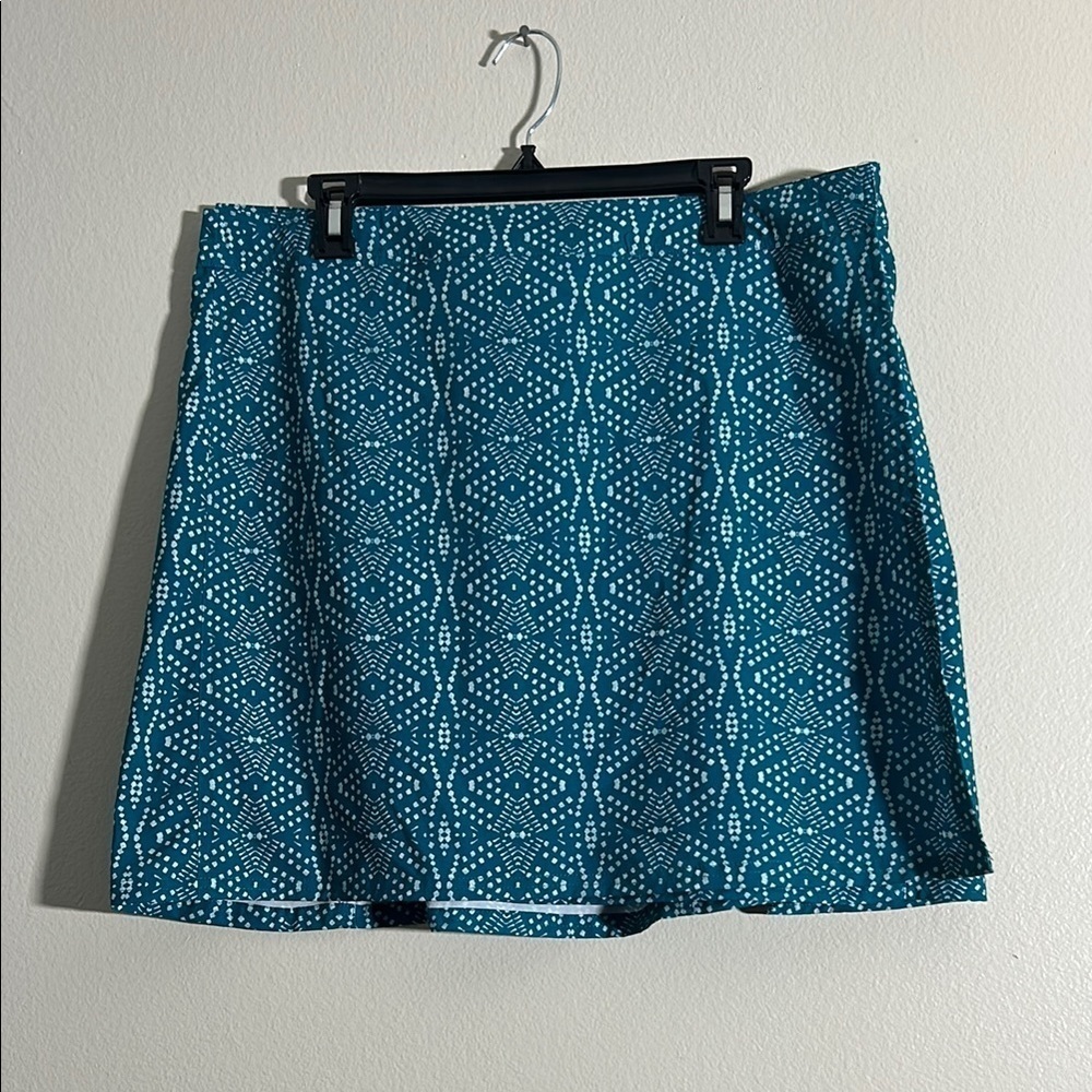 Rip Skirt Hawaii Teal Patterned Women's Skirt